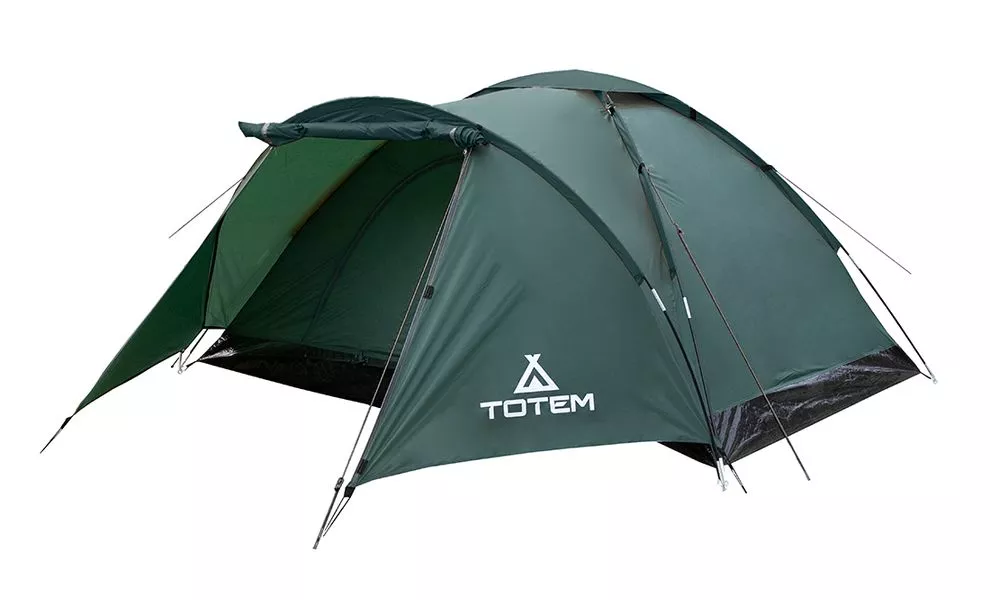 2-місний намет Totem Summer 2 Plus V2: одношаровий, з тамбуром, Кількість місць: 2, Колір: Green, зображення 7