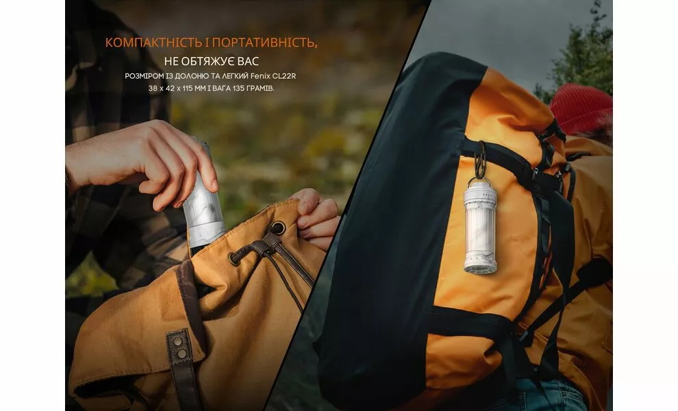 Кемпінговий ліхтар акумуляторний Fenix CL22R (Polar Night): червоне світло, RGB-світло, USB Type-C, Колір корпусу: Polar Night, зображення 14