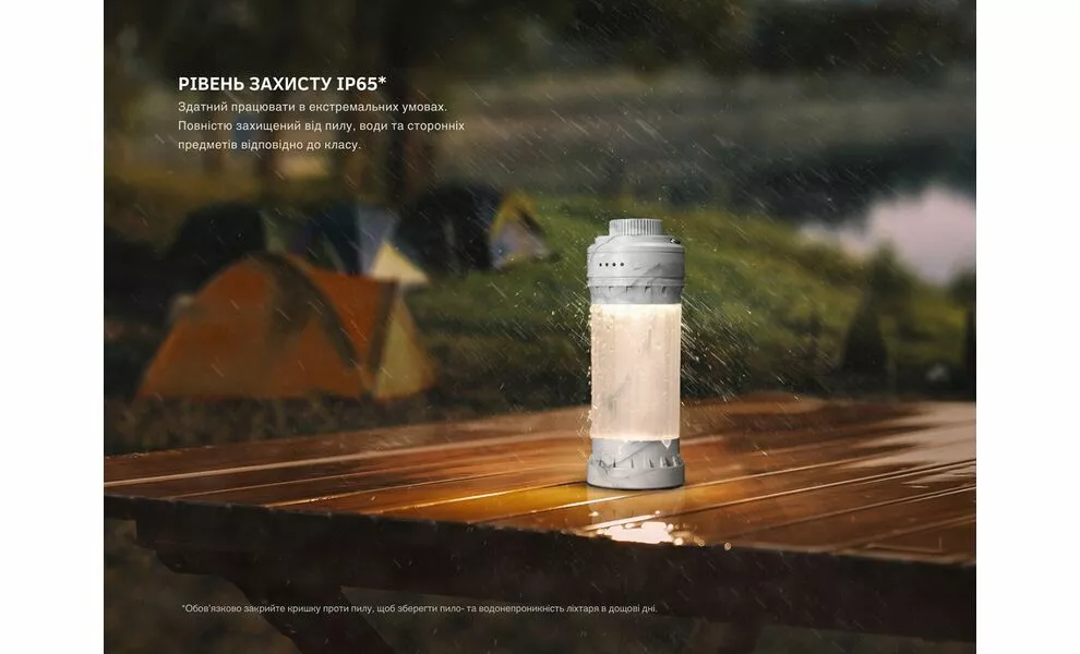 Кемпінговий ліхтар акумуляторний Fenix CL22R (Polar Night): червоне світло, RGB-світло, USB Type-C, Колір корпусу: Polar Night, зображення 16