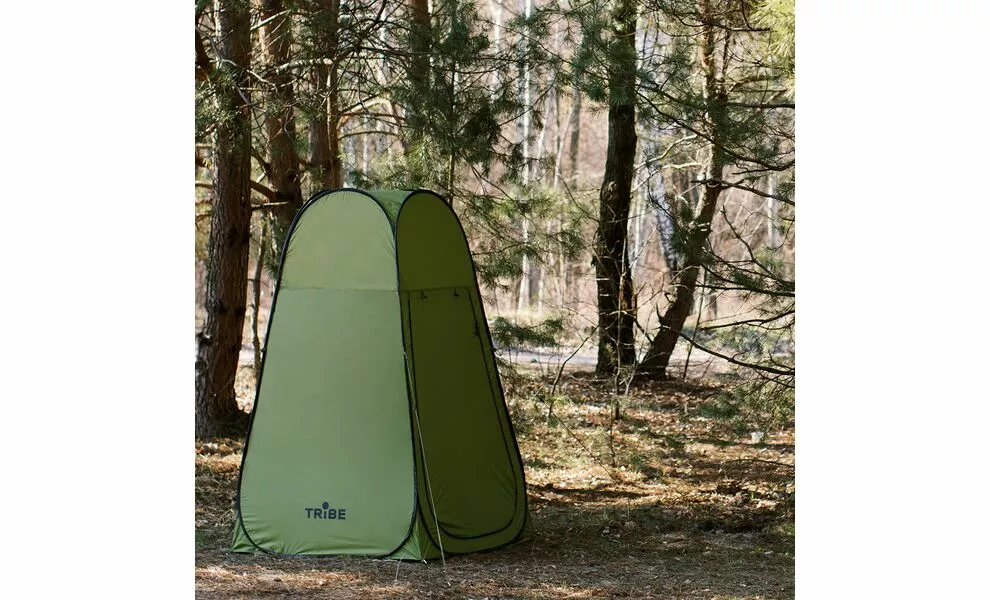 Автоматичний кемпінговий каркасний тент для душу/туалету Tribe Shower Lite, Розмір: 120x120x200, Колір виробника: Olive, зображення 20