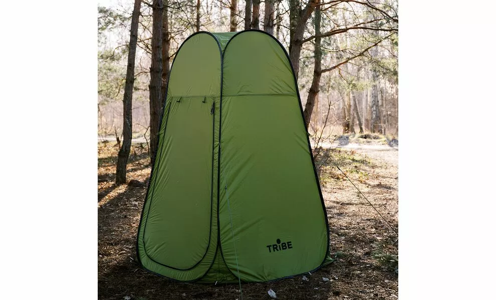 Автоматичний кемпінговий каркасний тент для душу/туалету Tribe Shower Lite, Розмір: 120x120x200, Колір виробника: Olive, зображення 22