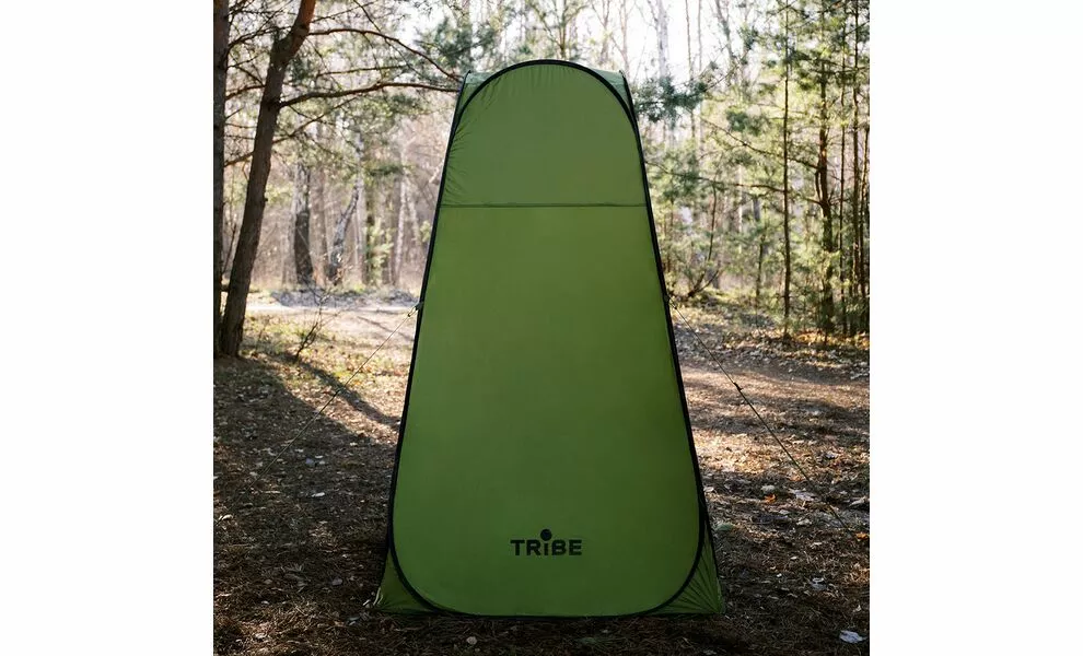 Автоматичний кемпінговий каркасний тент для душу/туалету Tribe Shower Lite, Розмір: 120x120x200, Колір виробника: Olive, зображення 24