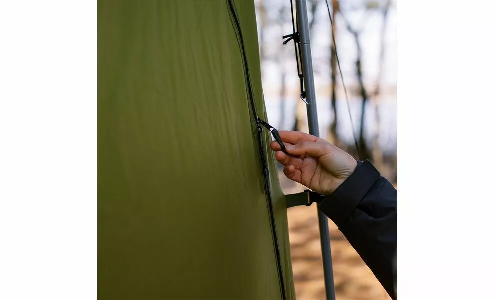 Автоматичний кемпінговий каркасний тент для душу/туалету Tribe Shower Lite, Розмір: 120x120x200, Колір виробника: Olive, зображення 25