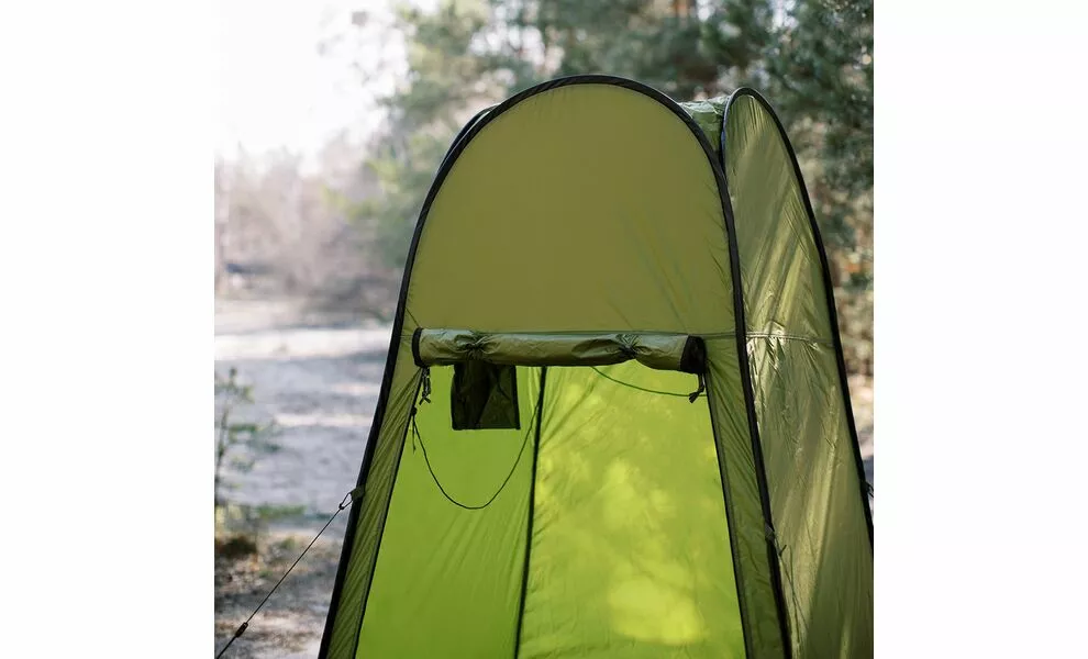 Автоматичний кемпінговий каркасний тент для душу/туалету Tribe Shower Lite, Розмір: 120x120x200, Колір виробника: Olive, зображення 6