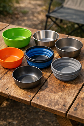 Туристичні миски для пікніка та кемпінгу