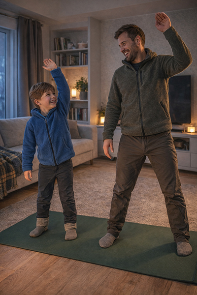 зігрівайтеся розминаючись