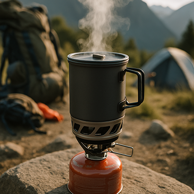 приклад приготування їжі в інтегрованих системах приготування їжі у кемпінгових умовах