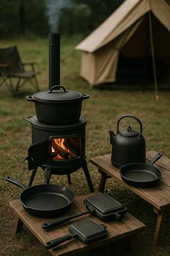 приклад посуду для приготування їжі на кемпінгових пічках