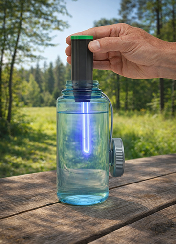 Портативна УФ-лампа для знезараження прозорої води