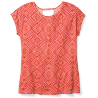 Футболка жіноча SmartWool Merino 150 Pattern - 16034 (494/Bright Coral), Колір виробника: 494/Bright Coral, Розмір: XS
