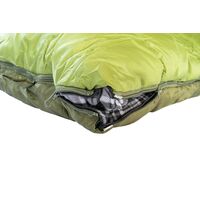 Демісезонний кемпінговий спальник-ковдра Tramp Sherwood - Long до -5&deg;C: широкий, з капюшоном, Максимальний зріст користувача: 200, Колір: Dark Olive/Grey, Сторона застібки: ліва, зображення 12
