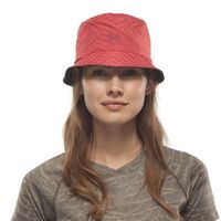 Двостороння панама BUFF® Travel Bucket (Collage Red/Black), Колір виробника: Collage Red/Black, Тип розміру: M/L, зображення 7