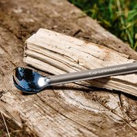 Туристична ложка з довгою ручкою Lifeventure Titanium Spoon, титан, зображення 2