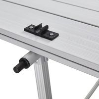 Розкладний стіл з алюмінію Uquip Variety L - 120x70x70 см, Тип розміру: L, Колір: Grey, зображення 4