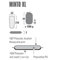 Самонадувний каремат High Peak Minto 3 - XL, Товщина: 3, Тип розміру: XL, Колір виробника: Black, зображення 4