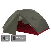 2-місний намет MSR Elixir 2 (Green): двошаровий, Кількість місць: 2, Колір: Green