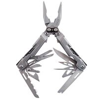 Мультитул SOG PowerPint (Bead Blast) - 19 функцій, Колір рукоятки: Metal, Колір інструментів: Metal