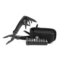 Мультитул з чохлом та бітами Ganzo G201 (Black) - 25 функцій, Колір рукоятки: Black, Колір інструментів: Black, зображення 6