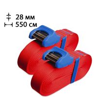 Ремені стяжні Sea to Summit Tie Down with Silicone Cover 28 мм, 550 см, Ширина: 28, Довжина: 550, Колір: Blue/Red