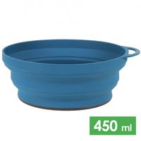 Складна туристична миска Lifeventure Flexi (Navy Blue) на 450 мл, харчовий силікон, Об'єм: 450, Колір виробника: Navy Blue