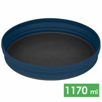 Складна туристична тарілка Sea to Summit X-Plate (Navy), харчовий силікон, Об'єм: 1170, Колір виробника: Navy