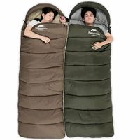 Демісезонний кемпінговий спальник-ковдра Naturehike NH20MSD07 - U350 (Brown) до -2&deg;C: з капюшоном, Максимальний зріст користувача: 195, Колір: Brown, Сторона застібки: права, зображення 4