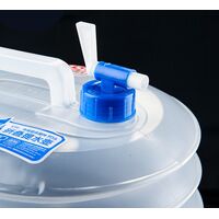 Туристична складна каністра для води з краном Naturehike NH14S002-T на 5 л, Об'єм: 5, Колір виробника: прозорий, зображення 9