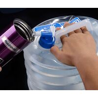 Туристична складна каністра для води з краном Naturehike NH14S002-T на 5 л, Об'єм: 5, Колір виробника: прозорий, зображення 10