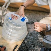 Туристична складна каністра для води з краном Naturehike NH14S002-T на 5 л, Об'єм: 5, Колір виробника: прозорий, зображення 5