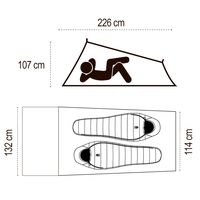 2-місний ультралегкий намет Sierra Designs Clip Flashlight 2: двошаровий, зображення 2