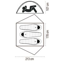 3-місний намет Sierra Designs Meteor 3000 3: двошаровий, Кількість місць: 3, Колір: Green, зображення 2