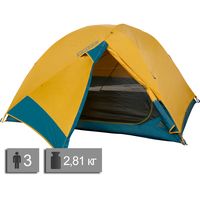 3-місний намет Kelty Far Out 3: двошаровий, Кількість місць: 3, Колір: Olive Oil/Deep Teal