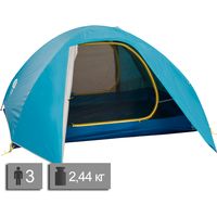 3-місний намет Sierra Designs Full Moon 3: двошаровий, Кількість місць: 3, Колір: Blue/Desert