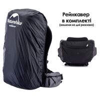 Рюкзак Naturehike NH20BB113 Rock 40 (Black), Об'єм: 40+5, Колір виробника: Black, зображення 9