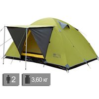2-місний намет Tramp Wonder 2 (Olive): двошаровий, Кількість місць: 2, Колір: Olive
