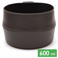 Складна туристична кружка Wildo Fold-a-Cup Big (Dark Grey) на 600 мл, термопластик, Об'єм: 600, Колір: Dark Grey