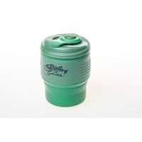 Складна туристична кружка з кришкою Tramp UTRC-082 (Olive) на 350 мл, харчовий силікон, Об'єм: 350, Колір: Olive, зображення 2