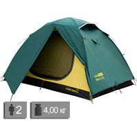 2-місний намет Tramp Nishe 2 V2: двошаровий, Кількість місць: 2, Колір: Green
