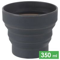 Складний туристичний стакан Lifeventure Flexi (Graphite) на 350 мл, харчовий силікон, Об'єм: 350, Колір: Graphite