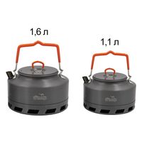 Туристичний чайник з теплообмінником Tramp UTRC-120 на 1,1 л, анодований алюміній, Об'єм: 1,1, зображення 5