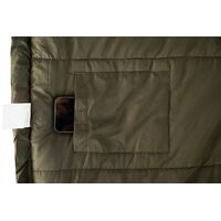 Зимовий кемпінговий спальник-ковдра Tramp Shypit 500 Wide до -10&deg;C: широкий, з капюшоном, Максимальний зріст користувача: 195, Сторона застібки: ліва, зображення 8