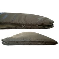 Зимовий кемпінговий спальник-ковдра Tramp Shypit 500 Wide до -10&deg;C: широкий, з капюшоном, Максимальний зріст користувача: 195, Сторона застібки: ліва, зображення 9