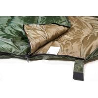Демісезонний туристичний спальник Totem Hunter XXL до 5&deg;C: широкий, з капюшоном, Максимальний зріст користувача: 195, Колір: Green, Сторона застібки: права, зображення 7