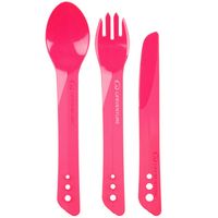 Туристичний набір столових приборів Lifeventure Ellipse - Big (Pink) (виделка, ложка, ніж), харчовий пластик, Тип розміру: Big, Колір виробника: Pink