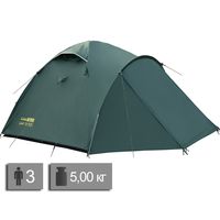 3-місний намет Tramp Lair 3 V2: двошаровий, з тамбуром, Кількість місць: 3, Колір: Green