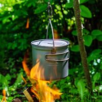 Туристичний казанок для вогнища Toaks POT-1100 на 1,1 л, титан, Об'єм: 1,1, Діаметр: 11,4 см, зображення 4