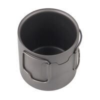 Туристична термочашка зі складною ручкою Toaks CUP-450-DW на 450 мл, титан, Об'єм: 450, зображення 4