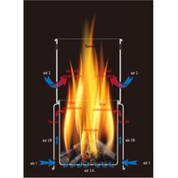 Туристична міні-піч на дровах Toaks Titanium Backpacking Wood Burning Stove, Тип розміру: Ø10,5×20,5, зображення 7