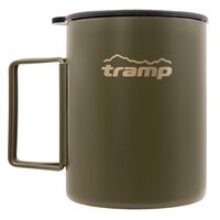 Туристична термочашка з кришкою та складною ручкою Tramp UTRC-142 (Olive) на 500 мл, нержавіюча сталь, Об'єм: 500, Колір: Olive, зображення 4