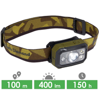 Налобний ліхтар на батарейках Black Diamond Storm 400 (Dark Olive) з червоним світлом, Колір корпусу: Dark Olive